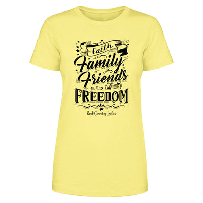 Blowout |  Faith Family Friends Black Print Front Apparel