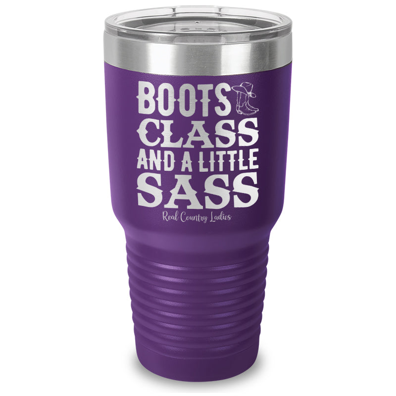 Black Friday | Boots Class Sass Laser Etched Tumbler