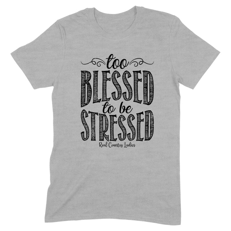 Black Friday | Too Blessed Black Print Front Apparel