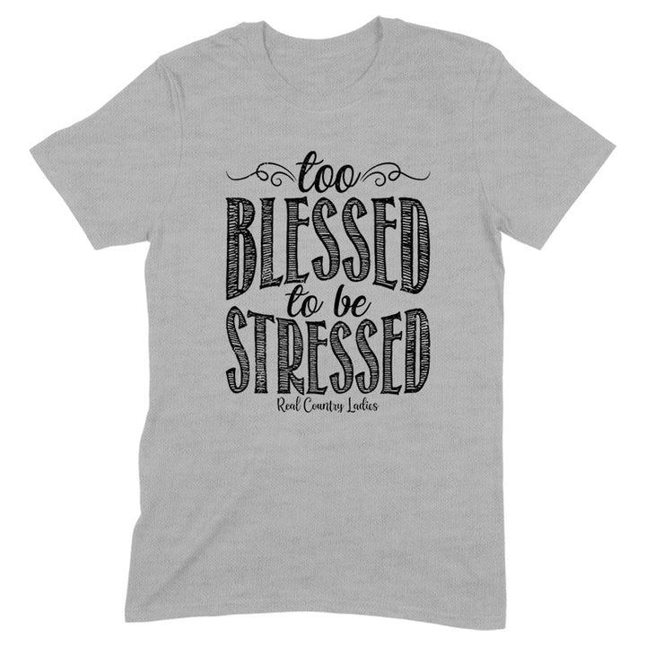 Black Friday | Too Blessed Black Print Front Apparel