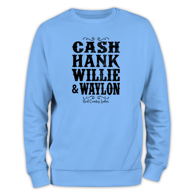 Black Friday | Cash Hank Willie Waylon Crewneck Sweatshirt