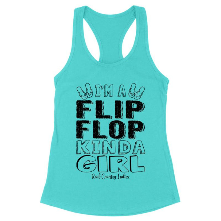 Black Friday | I'm A Flip Flop Kinda Girl Black Print Front Apparel