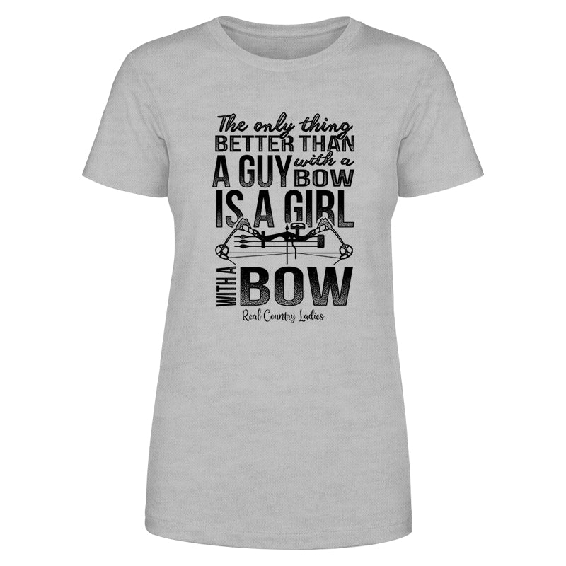 Black Friday | A Girl With A Bow Black Print Front Apparel