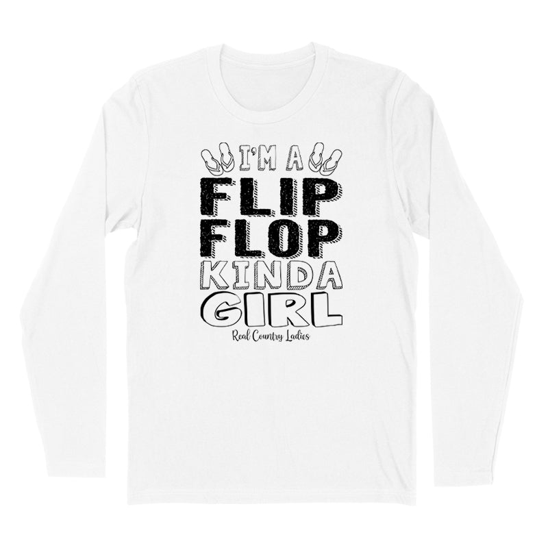 Blowout | I'm A Flip Flop Kinda Girl Black Print Hoodies & Long Sleeves