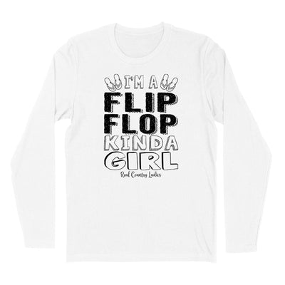 Blowout | I'm A Flip Flop Kinda Girl Black Print Hoodies & Long Sleeves