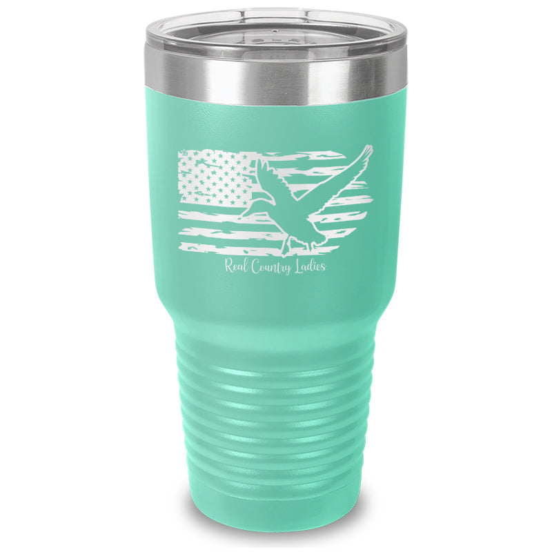 Black Friday | Duck USA Flag Laser Etched Tumbler