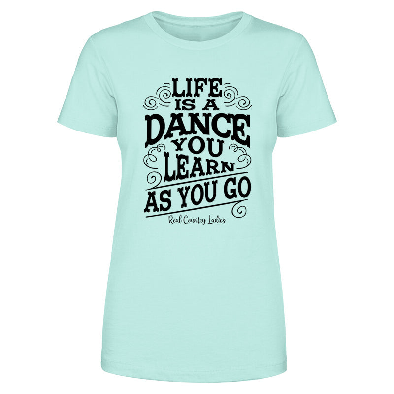 Blowout |  Life Is A Dance Black Print Front Apparel