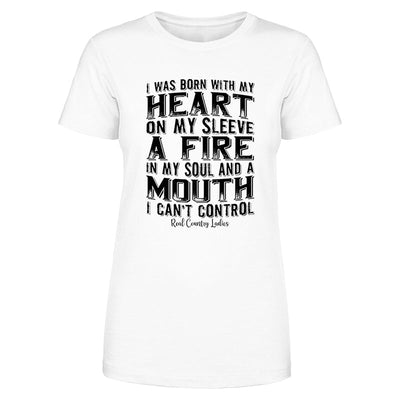 Blowout |  A Mouth I Can't Control Black Print Front Apparel