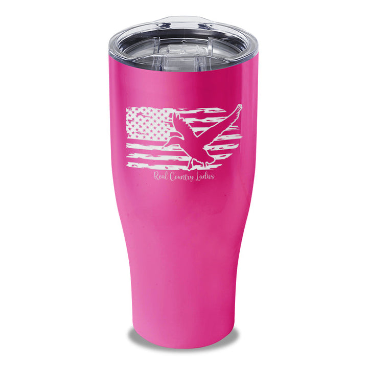 Black Friday | Duck USA Flag Laser Etched Tumbler