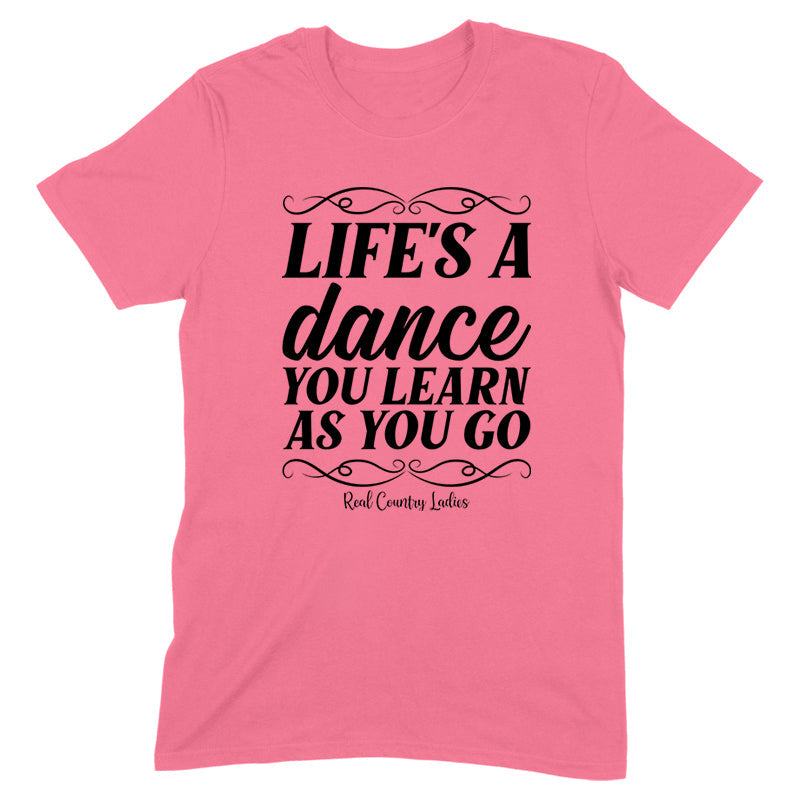 Blowout |  Life's A Dance Black Print Front Apparel