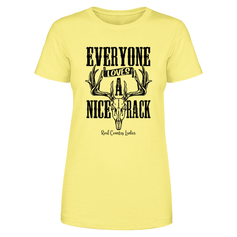 Black Friday | Everyone Loves A Nice Rack Black Print Front Apparel