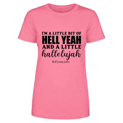 Blowout |  Hell Yeah And Hallelujah Black Print Front Apparel