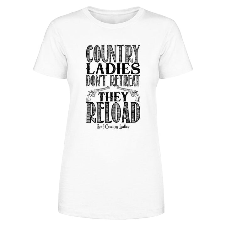 Black Friday | Country Ladies Don't Retreat Black Print Front Apparel