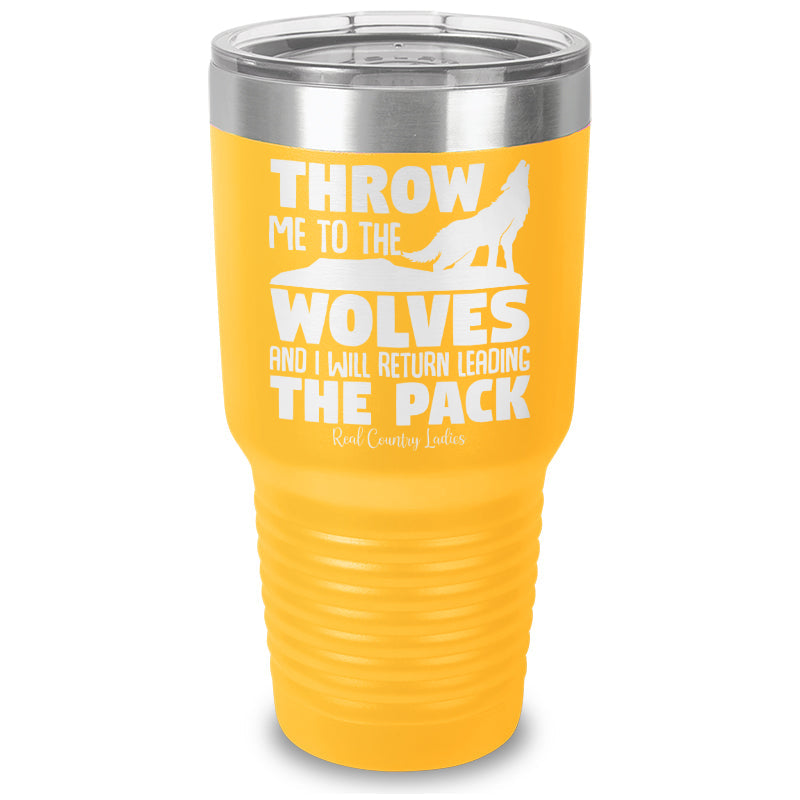 Black Friday | Throw Me To The Wolves Laser Etched Tumbler