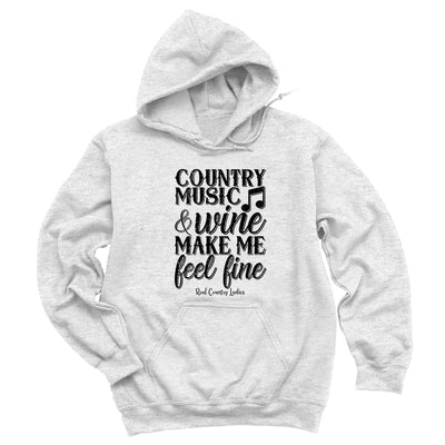 Blowout | Country Music And Wine Black Print Hoodies & Long Sleeves