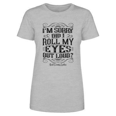 Blowout |  Roll My Eyes Out Loud Black Print Front Apparel