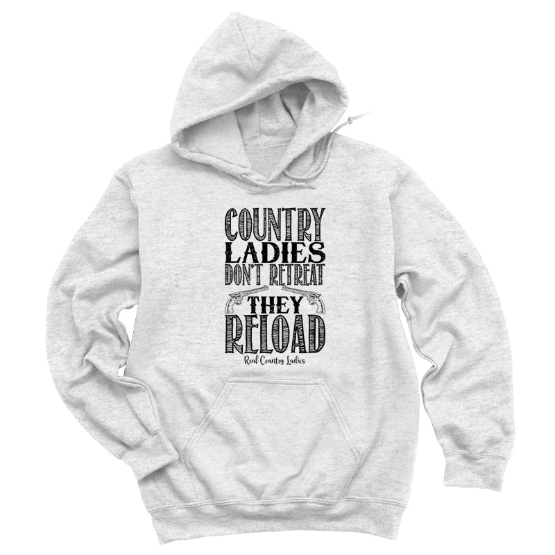 Blowout | Country Ladies Don't Retreat Black Print Hoodies & Long Sleeves