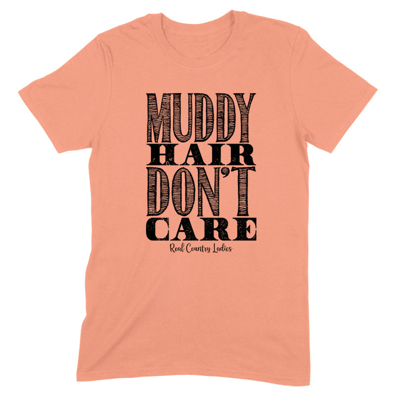 Black Friday | Muddy Hair Don't Care Black Print Front Apparel