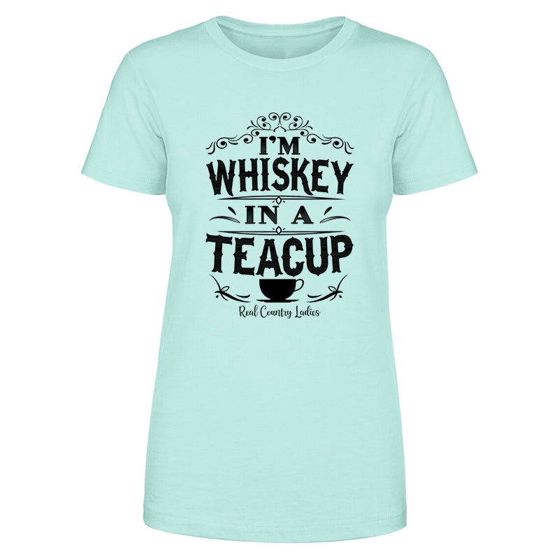 Blowout |  Whiskey In A Teacup Black Print Front Apparel