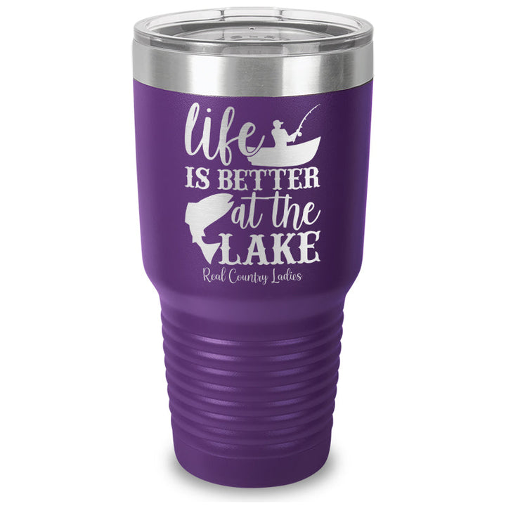 Black Friday | Life Is Better At The Lake Laser Etched Tumbler