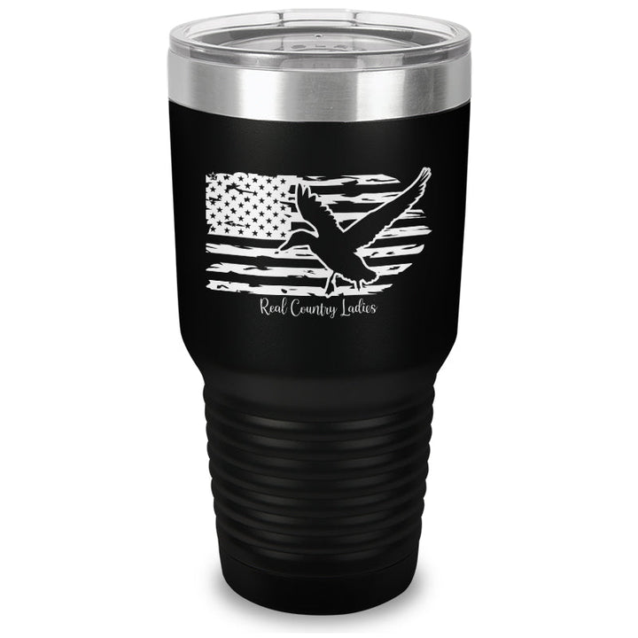 Black Friday | Duck USA Flag Laser Etched Tumbler