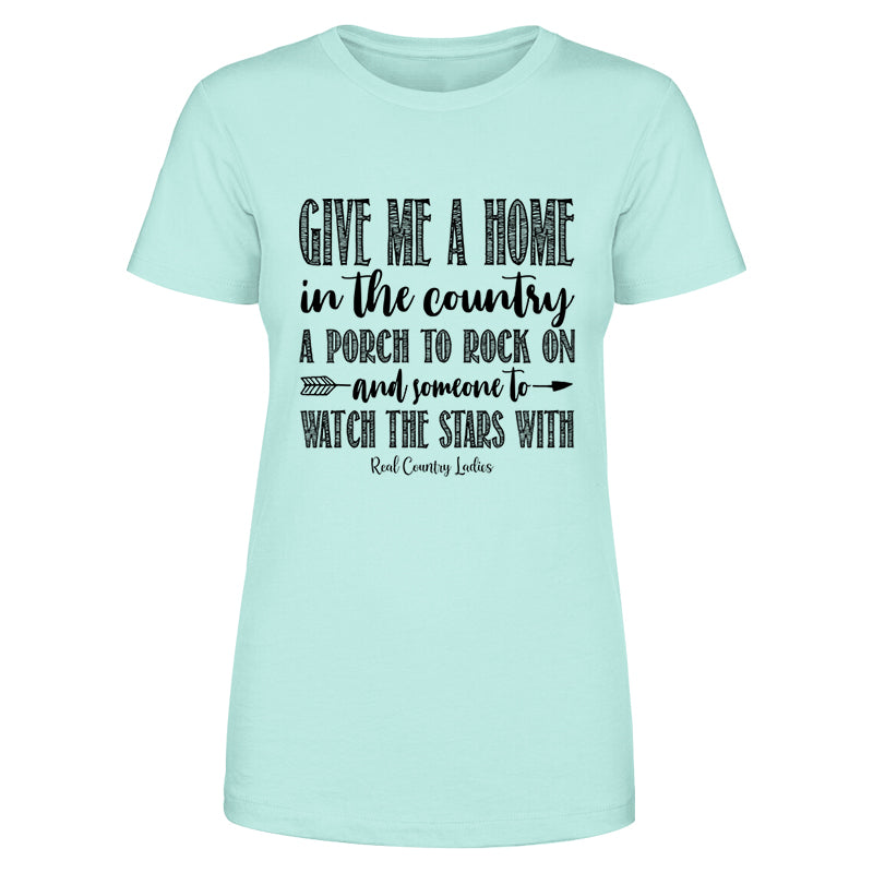 Blowout |  Give Me A Home In The Country Black Print Front Apparel