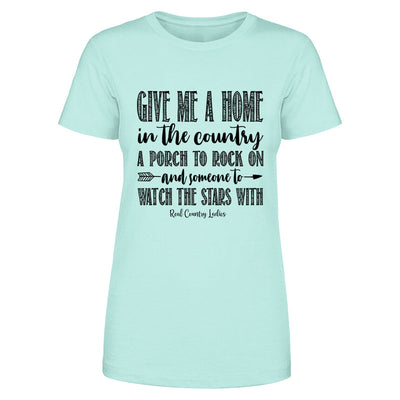 Blowout |  Give Me A Home In The Country Black Print Front Apparel