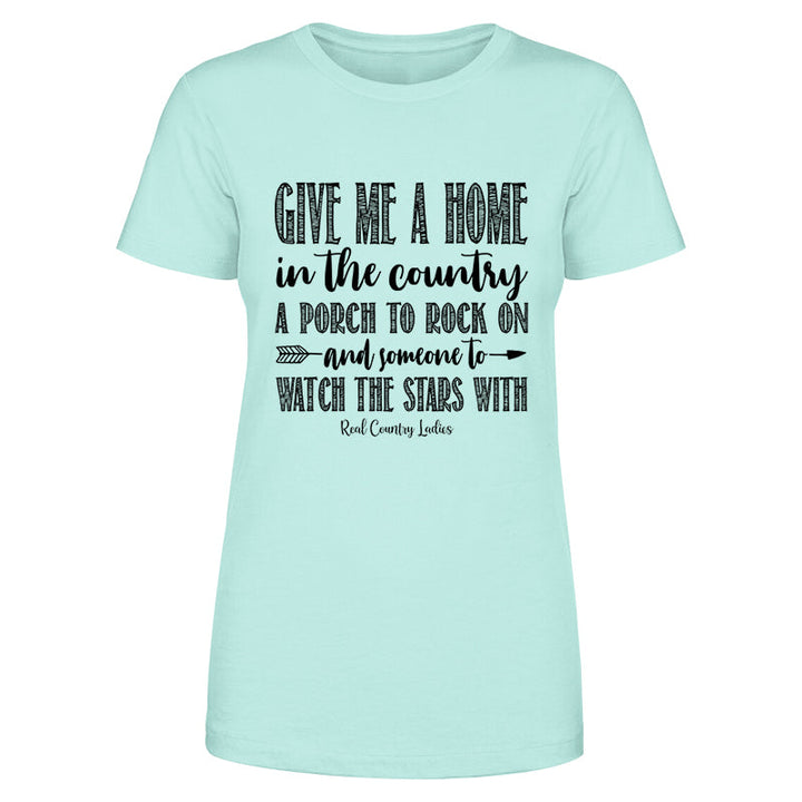 Black Friday | Give Me A Home In The Country Black Print Front Apparel