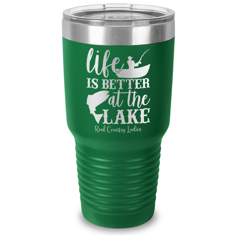 Black Friday | Life Is Better At The Lake Laser Etched Tumbler