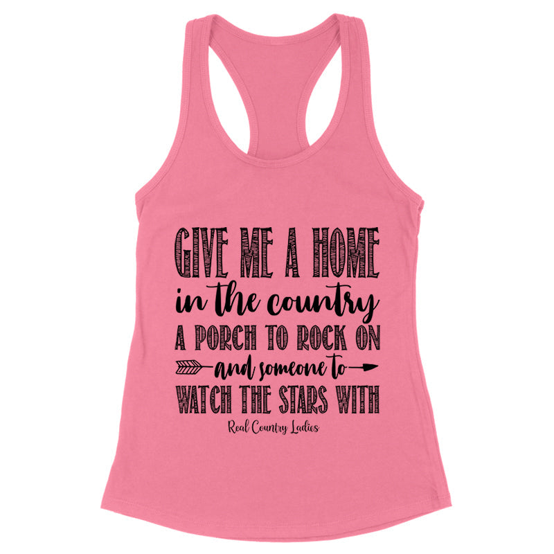 Black Friday | Give Me A Home In The Country Black Print Front Apparel