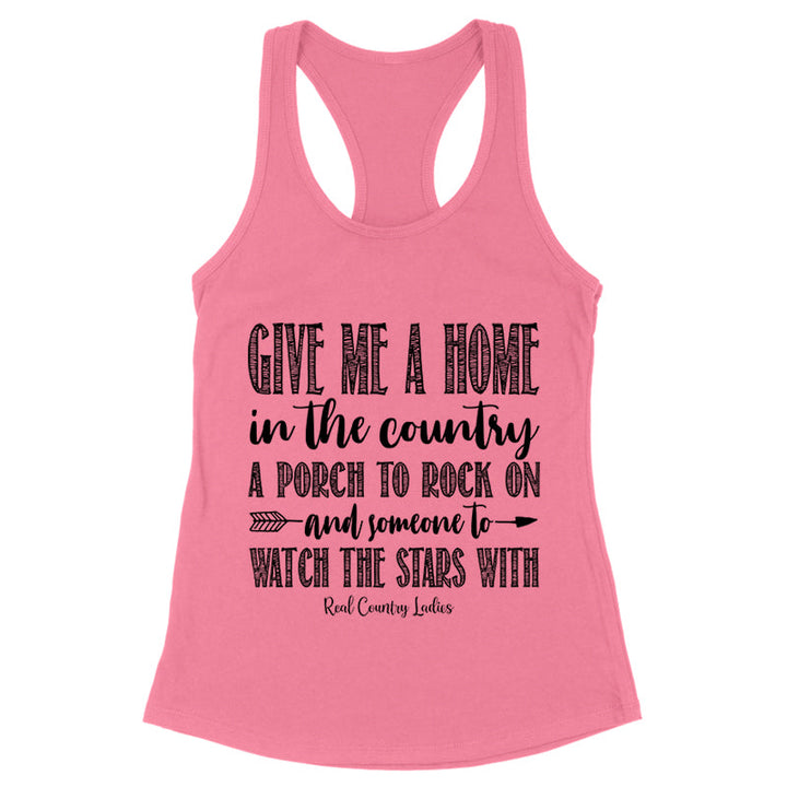 Black Friday | Give Me A Home In The Country Black Print Front Apparel