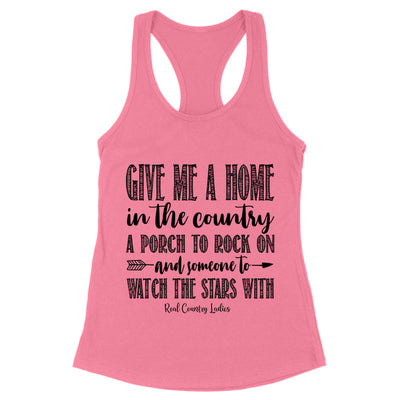 Blowout |  Give Me A Home In The Country Black Print Front Apparel