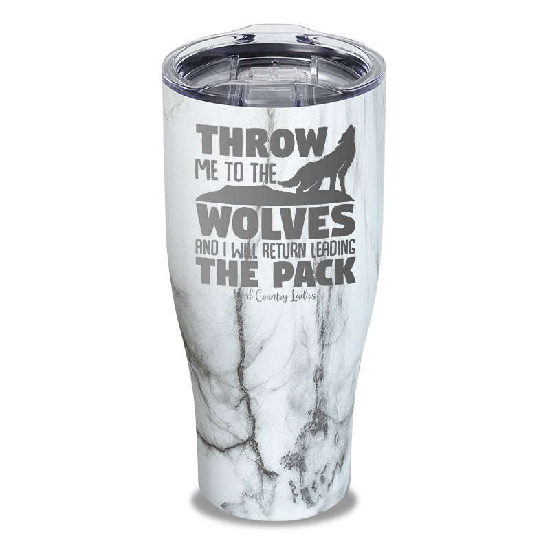 Black Friday | Throw Me To The Wolves Laser Etched Tumbler