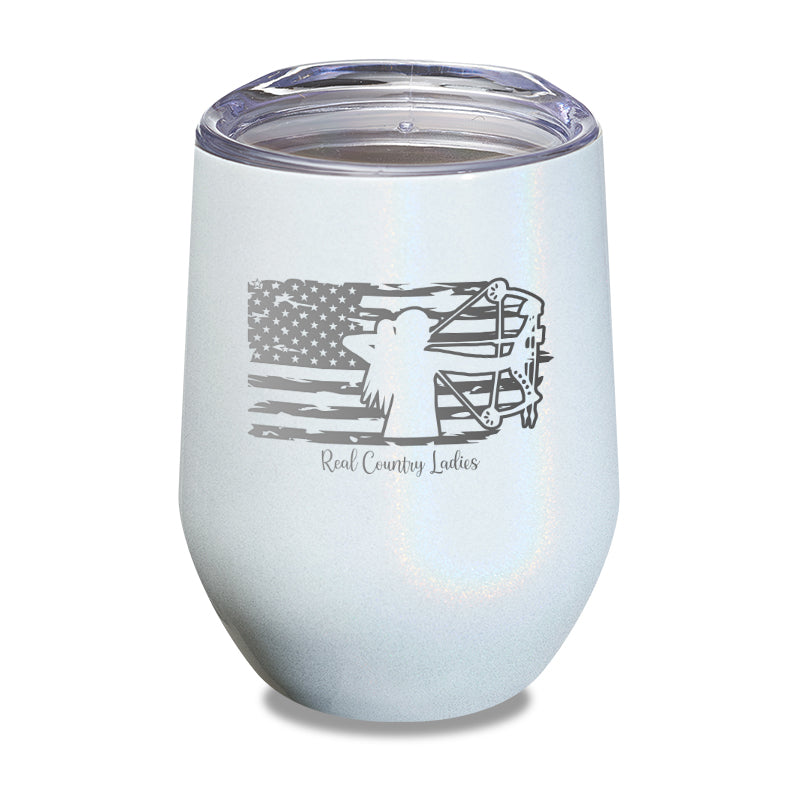 Black Friday | Bow USA Flag Laser Etched Tumbler