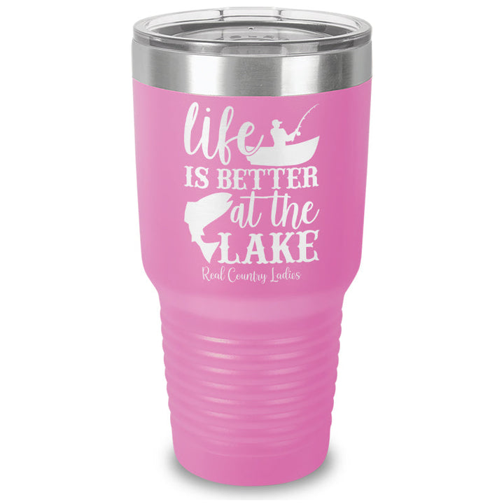 Black Friday | Life Is Better At The Lake Laser Etched Tumbler