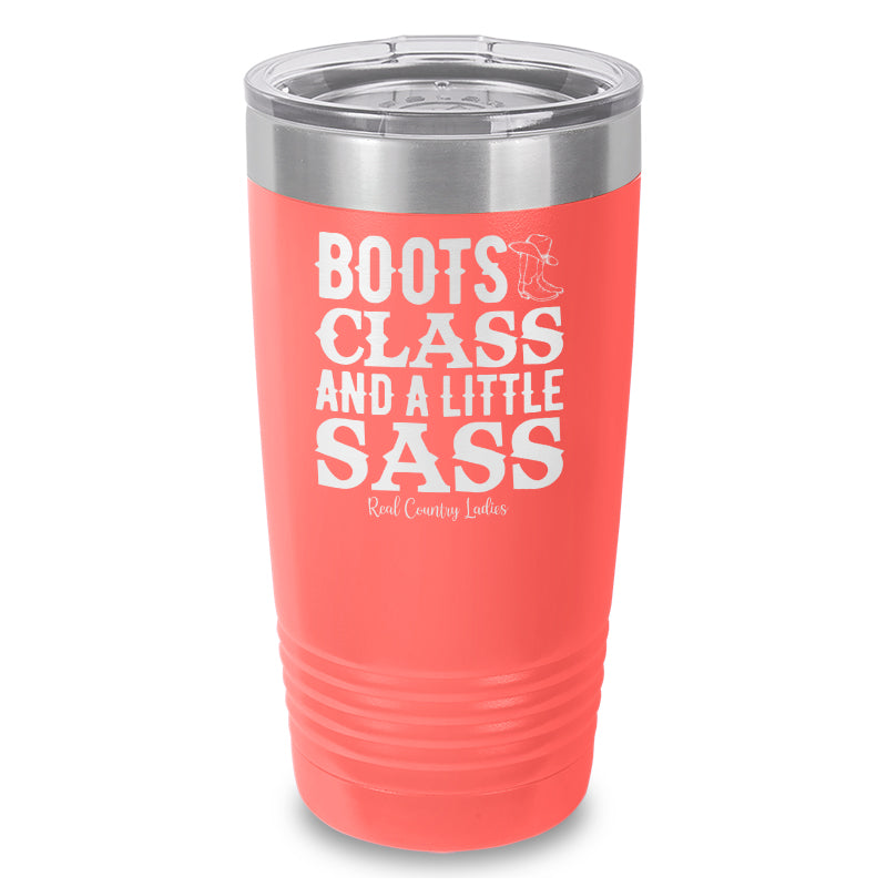 Black Friday | Boots Class Sass Laser Etched Tumbler