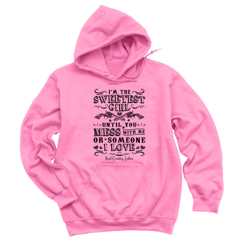 Blowout | I'm The Sweetest Girl Black Print Hoodies & Long Sleeves