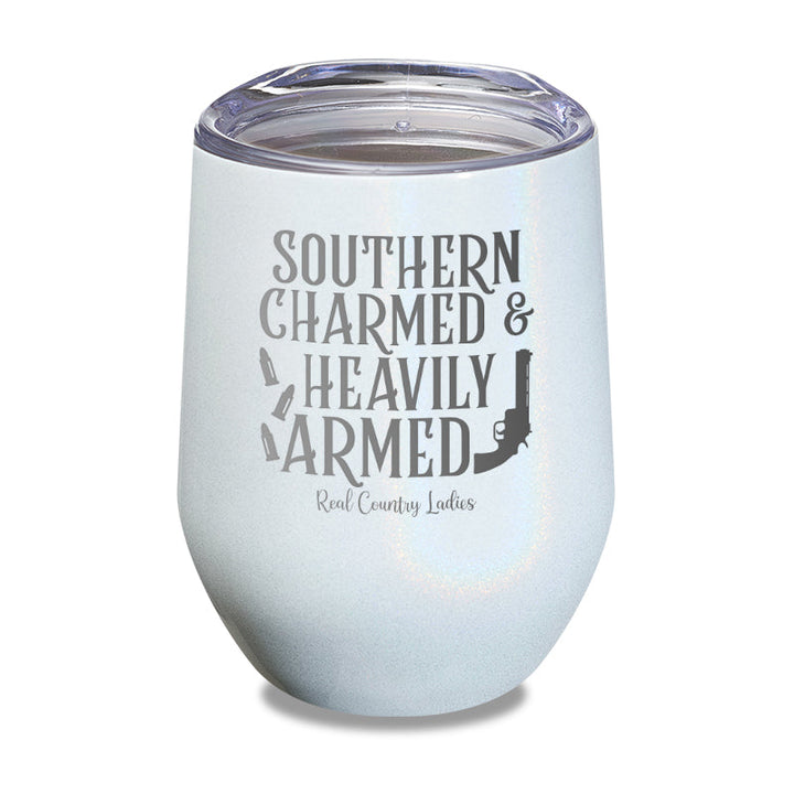 Black Friday | Southern Charmed And Heavily Armed Laser Etched Tumbler