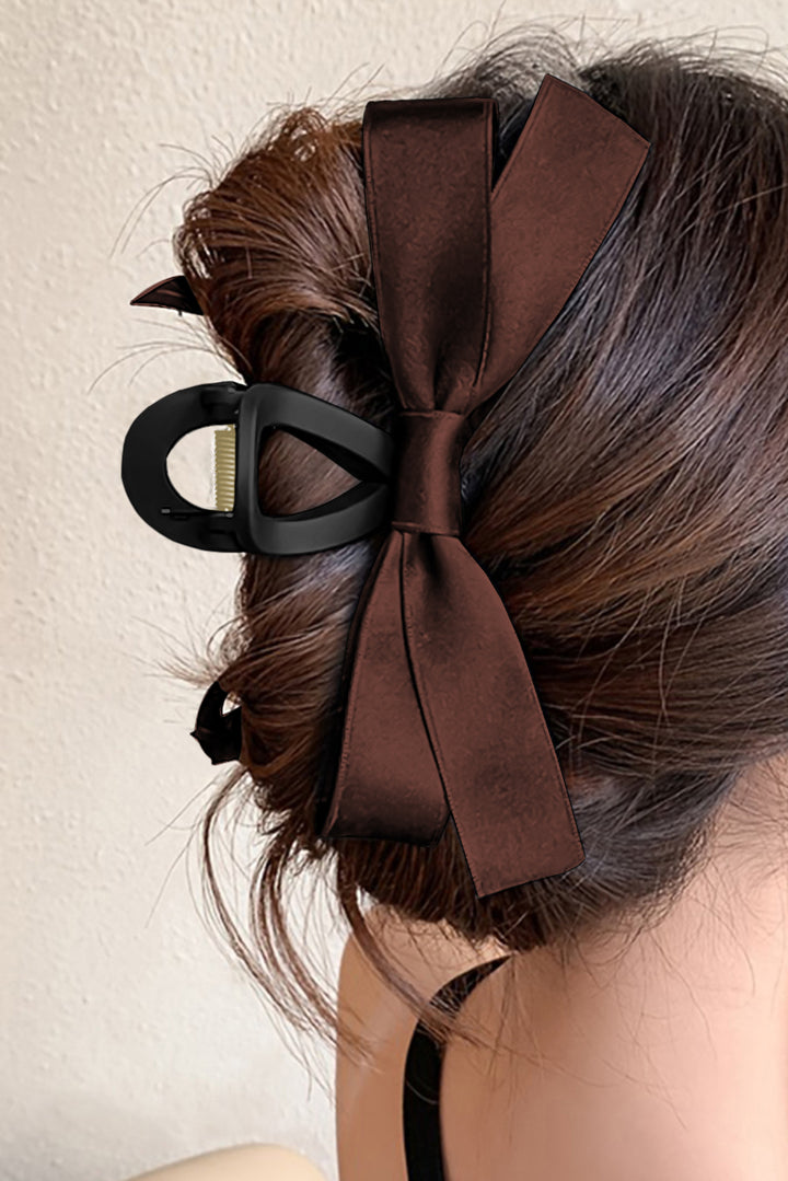 Black Bow Hair Claw Clip