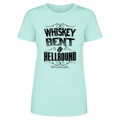 Blowout |  Whiskey Bent And Hellbound Black Print Front Apparel