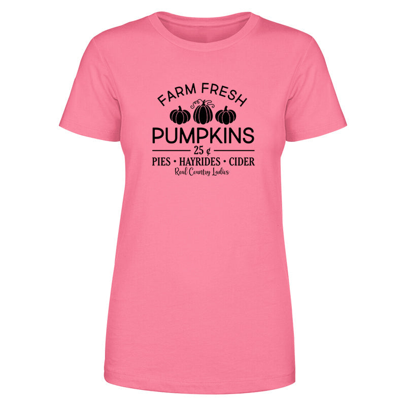 Falling For Deals | Farm Fresh Pumpkins Black Print Front Apparel