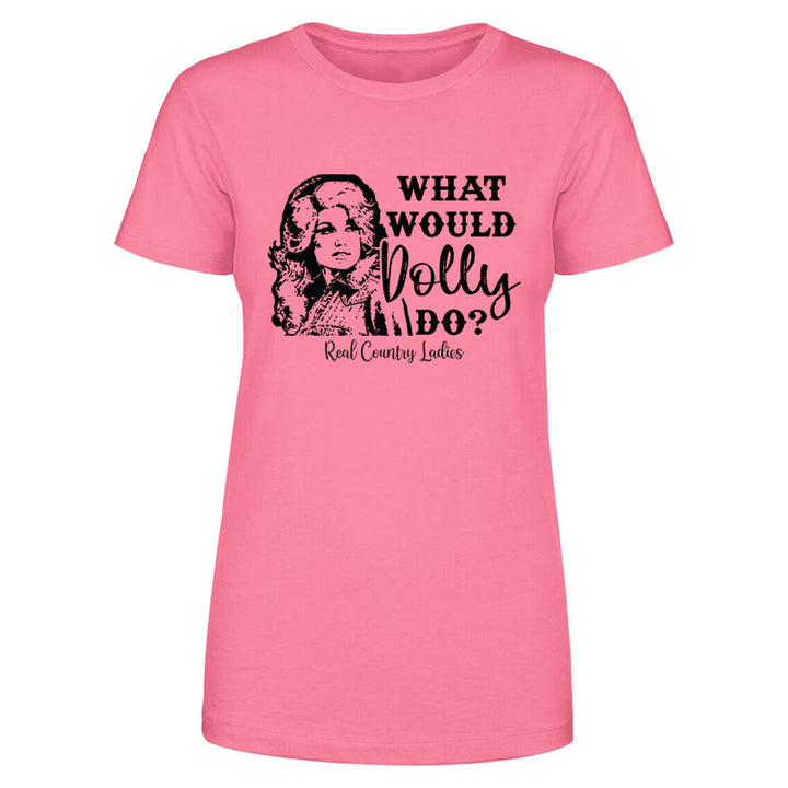 Black Friday | Dolly Face What Would Dolly Do Black Print Front Apparel