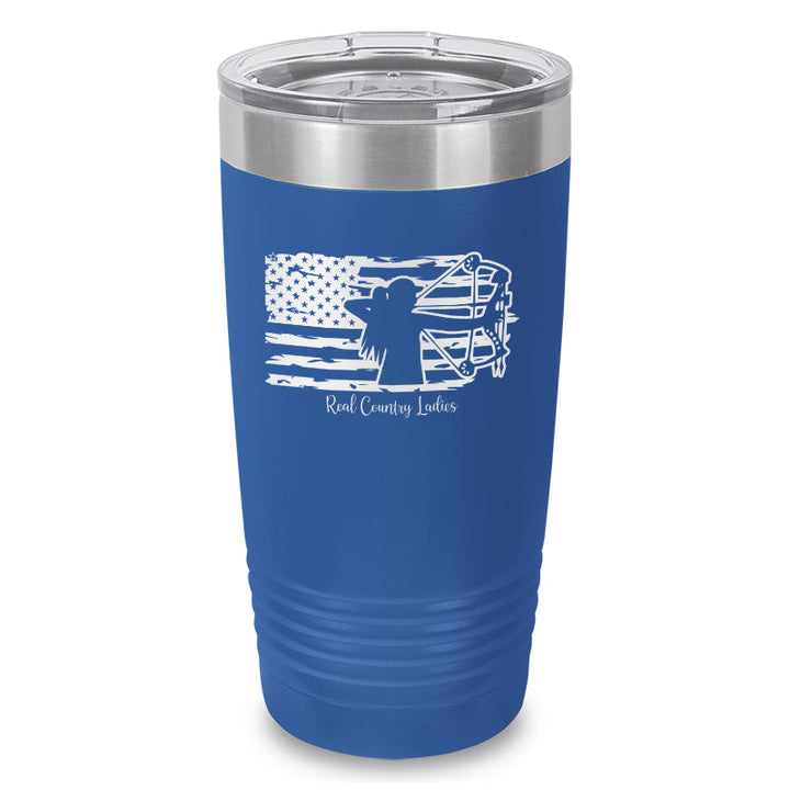 Black Friday | Bow USA Flag Laser Etched Tumbler