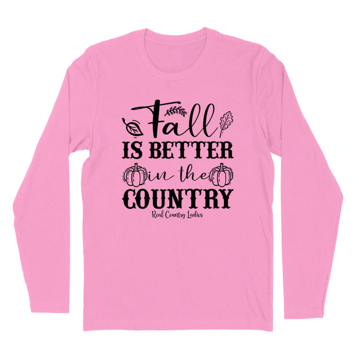 Black Friday | Fall Is Better In The Country Black Print Hoodies & Long Sleeves