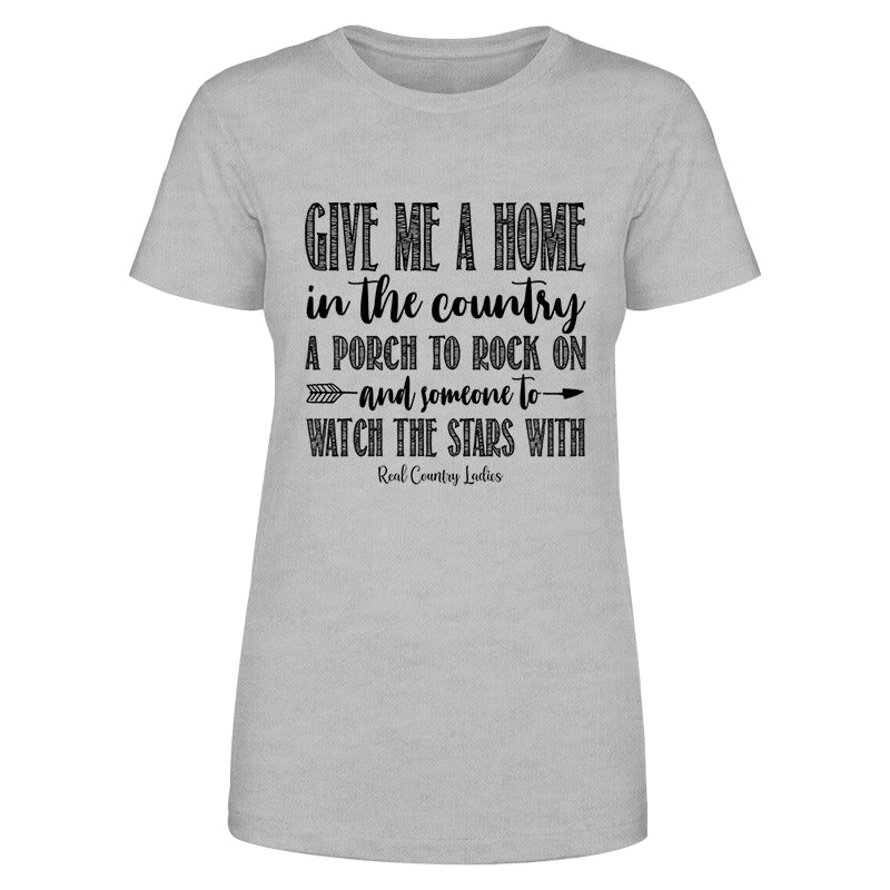 Blowout |  Give Me A Home In The Country Black Print Front Apparel