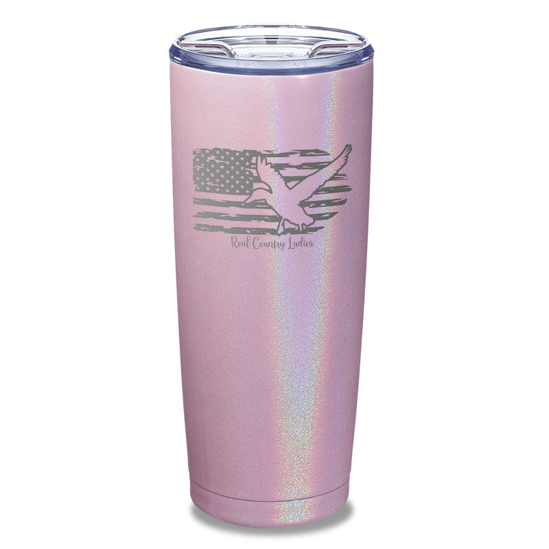 Black Friday | Duck USA Flag Laser Etched Tumbler