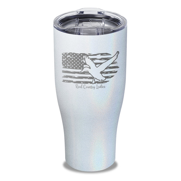 Black Friday | Duck USA Flag Laser Etched Tumbler