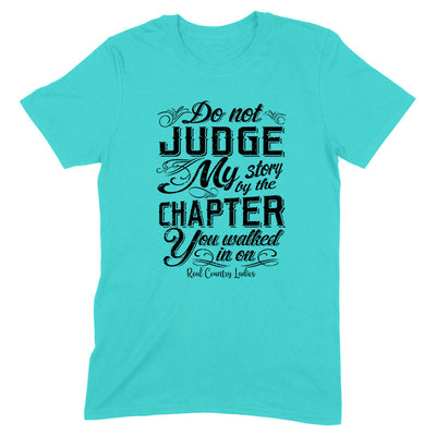 Blowout |  Do Not Judge My Story Black Print Front Apparel