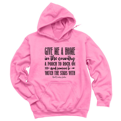 Blowout | Give Me A Home In The Country Black Print Hoodies & Long Sleeves