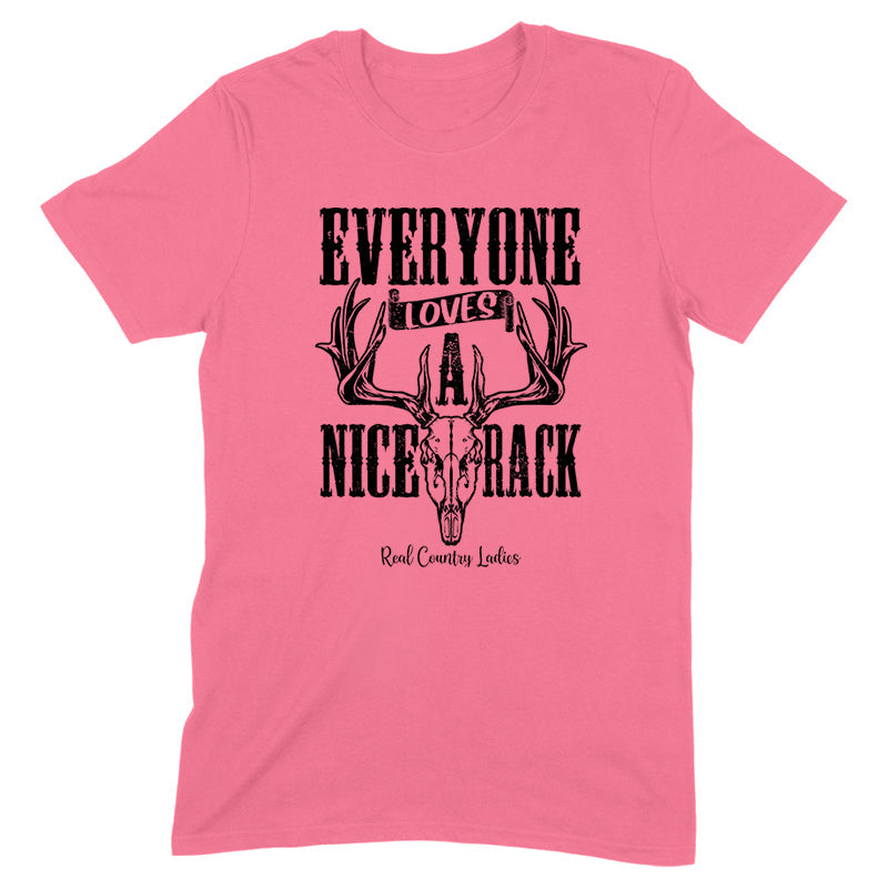 Black Friday | Everyone Loves A Nice Rack Black Print Front Apparel